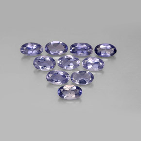 1.86 ct Blue Iolite Gemstone, Iolite Gem in Oval Facet Shape for Sale.