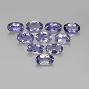 1.86 ct Blue Iolite Stone, Natural Iolite in Oval Facet Shape for Sale