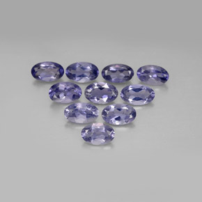 1.85 ct Blue Iolite Gemstone, Iolite Gem in Oval Facet Shape for Sale.