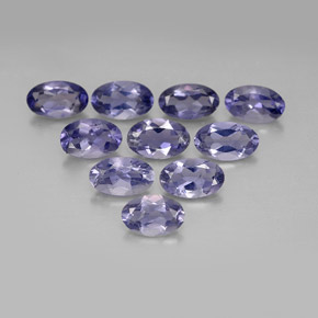1.85 ct Blue Iolite Stone, Natural Iolite in Oval Facet Shape for Sale