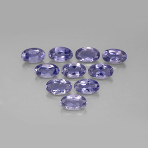 2.01 ct Blue Iolite Gemstone, Iolite Gem in Oval Facet Shape for Sale.