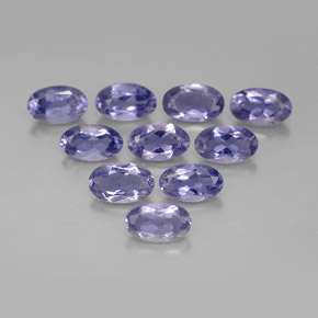 2.01 ct Blue Iolite Stone, Natural Iolite in Oval Facet Shape for Sale