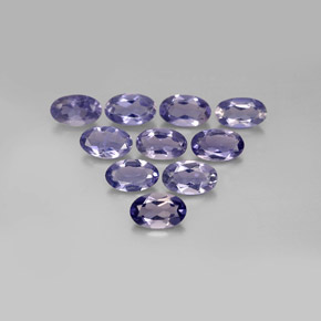 1.89 ct Blue Iolite Gemstone, Iolite Gem in Oval Facet Shape for Sale.