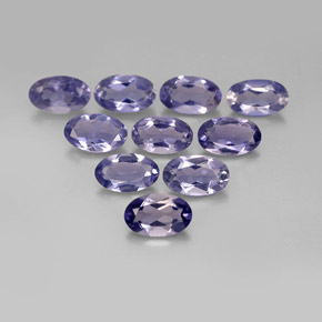 1.89 ct Blue Iolite Stone, Natural Iolite in Oval Facet Shape for Sale