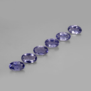 1.05 ct Blue Iolite Gemstone, Iolite Gem in Oval Facet Shape for Sale.