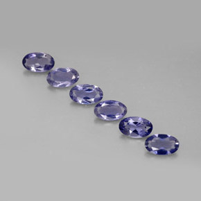 1.06 ct Blue Iolite Gemstone, Iolite Gem in Oval Facet Shape for Sale.