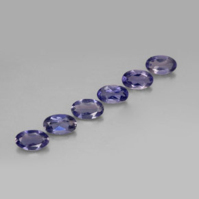 1.14 ct Blue Iolite Gemstone, Iolite Gem in Oval Facet Shape for Sale.