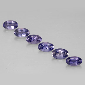 1.10 ct Blue Iolite Gemstone, Iolite Gem in Oval Facet Shape for Sale.