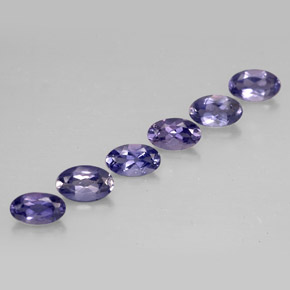 1.10 ct Blue Iolite Stone, Natural Iolite in Oval Facet Shape for Sale