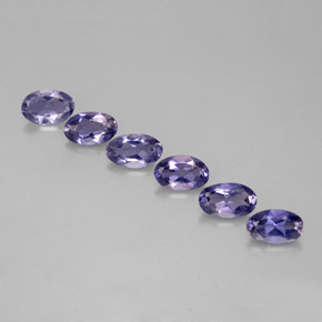1.10 ct Blue Iolite Gemstone, Iolite Gem in Oval Facet Shape for Sale.