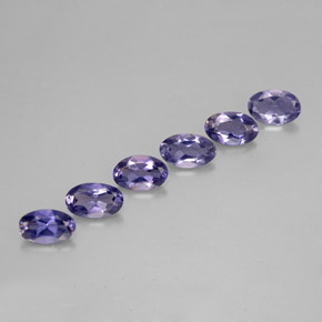 1.10 ct Blue Iolite Stone, Natural Iolite in Oval Facet Shape for Sale