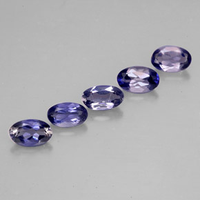 1.01 ct Blue Iolite Stone, Natural Iolite in Oval Facet Shape for Sale