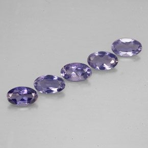 0.90 ct Blue Iolite Stone, Natural Iolite in Oval Facet Shape for Sale