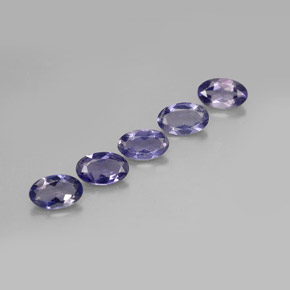 0.95 ct Blue Iolite Gemstone, Iolite Gem in Oval Facet Shape for Sale.