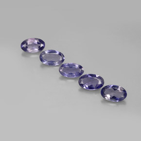 0.95 ct Blue Iolite Stone, Natural Iolite in Oval Facet Shape for Sale