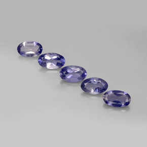 1.04 ct Blue Iolite Stone, Natural Iolite in Oval Facet Shape for Sale