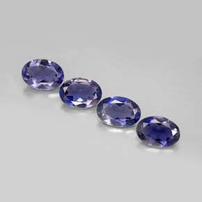 2.15 ct Blue Iolite Gemstone, Iolite Gem in Oval Facet Shape for Sale.