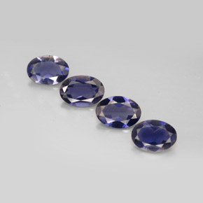 2.00 ct Blue Iolite Gemstone, Iolite Gem in Oval Facet Shape for Sale.