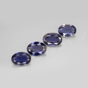 2.00 ct Blue Iolite Stone, Natural Iolite in Oval Facet Shape for Sale