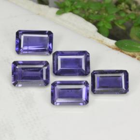 2.52 ctw Blue Iolite Gemstones, Iolite Gems in Octagon Step Cut Shape for Sale.