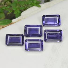 2.52 ctw Blue Iolite Stones, Natural Iolite in Octagon Step Cut Shape for Sale