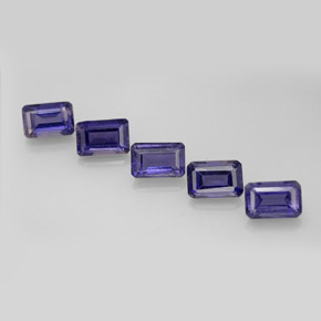 2.63 ct Blue Iolite Gemstone, Iolite Gem in Octagon Facet Shape for Sale.