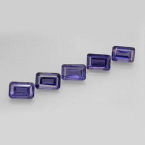 2.63 ct Blue Iolite Stone, Natural Iolite in Octagon Facet Shape for Sale