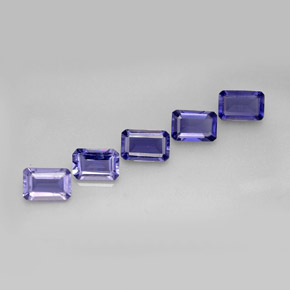 1.98 ct Blue Iolite Gemstone, Iolite Gem in Octagon Facet Shape for Sale.