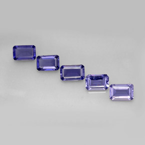 1.98 ct Blue Iolite Stone, Natural Iolite in Octagon Facet Shape for Sale