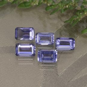 2.58 ctw Violet Iolite Stones, Natural Iolite in Octagon Step Cut Shape for Sale