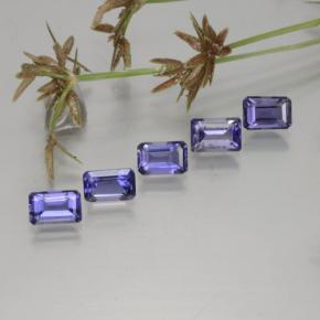 2.66 ctw Blue Iolite Stones, Natural Iolite in Octagon Step Cut Shape for Sale