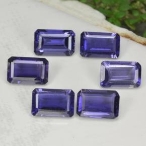 2.68 ctw Blue Iolite Stones, Natural Iolite in Octagon Step Cut Shape for Sale