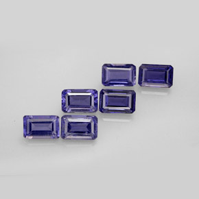 3.31 ct Blue Iolite Gemstone, Iolite Gem in Octagon Facet Shape for Sale.
