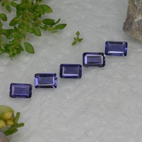 2.28 ctw Blue Iolite Stones, Natural Iolite in Octagon Step Cut Shape for Sale