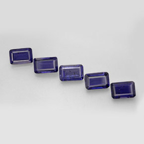 2.45 ct Blue Iolite Gemstone, Iolite Gem in Octagon Facet Shape for Sale.