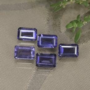 2.77 ctw Violet Iolite Stones, Natural Iolite in Octagon Step Cut Shape for Sale