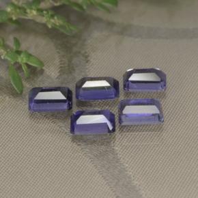 Iolite Gemstones in 6 x 4 mm (calibrated) Size for Sale, Iolite Stones in Dark Bluish Purple Color