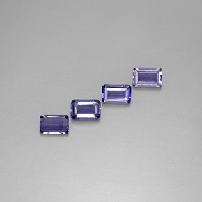 1.72 ct Blue Iolite Gemstone, Iolite Gem in Octagon Facet Shape for Sale.