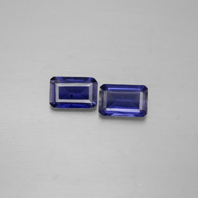 0.82 ct Blue Iolite Gemstone, Iolite Gem in Octagon Facet Shape for Sale.