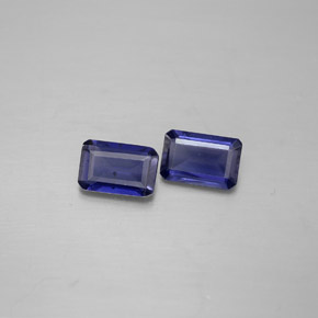 0.82 ct Blue Iolite Stone, Natural Iolite in Octagon Facet Shape for Sale