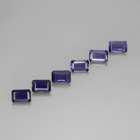 2.88 ct Blue Iolite Gemstone, Iolite Gem in Octagon Facet Shape for Sale.