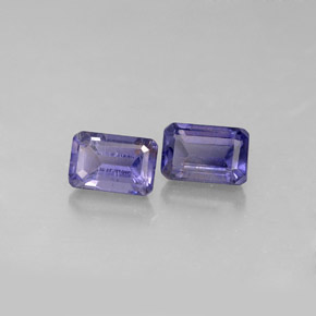1.21 ct Blue Iolite Gemstone, Iolite Gem in Octagon Facet Shape for Sale.
