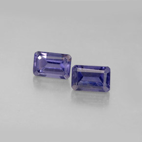 1.21 ct Blue Iolite Stone, Natural Iolite in Octagon Facet Shape for Sale