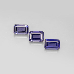 1.51 ct Blue Iolite Gemstone, Iolite Gem in Octagon Facet Shape for Sale.