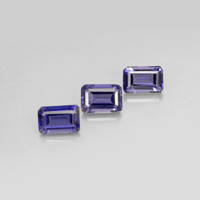 1.51 ct Blue Iolite Stone, Natural Iolite in Octagon Facet Shape for Sale