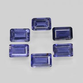 2.83 ctw Blue Iolite Gemstones, Iolite Gems in Octagon Facet Shape for Sale.