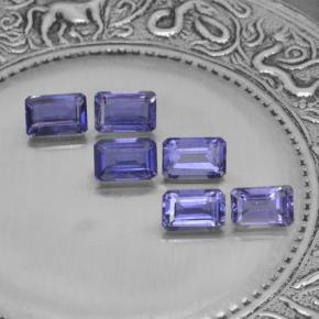 3.30 ctw Blue Iolite Stones, Natural Iolite in Octagon Step Cut Shape for Sale