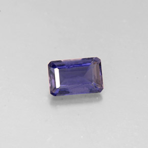 0.49 ct Blue Iolite Gemstone, Iolite Gem in Octagon Facet Shape for Sale.