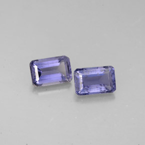 1.05 ct Blue Iolite Gemstone, Iolite Gem in Octagon Facet Shape for Sale.