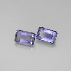 1.05 ct Blue Iolite Stone, Natural Iolite in Octagon Facet Shape for Sale